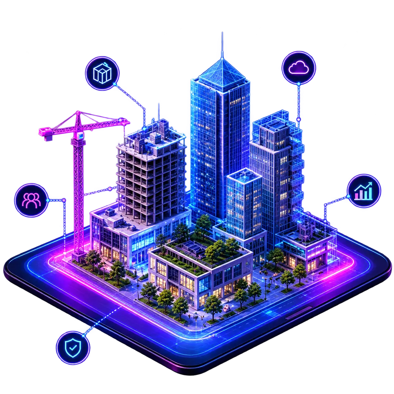 BIM and Digital Twin Services Illustration